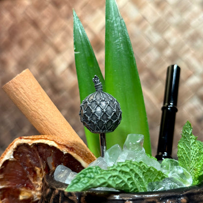 TikiLand Trading Co.'s 'Tiki Bar Classics' Sculpted Metal Swizzle Sticks - Set of Four (4) - Ready to Ship / Rolling Pre-Order (FREE SHIPPING in U.S.)