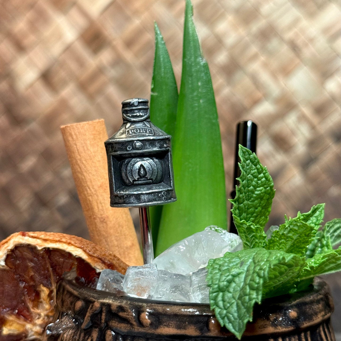 TikiLand Trading Co.'s 'Tiki Bar Classics' Sculpted Metal Swizzle Sticks - Set of Four (4) - Ready to Ship / Rolling Pre-Order (FREE SHIPPING in U.S.)