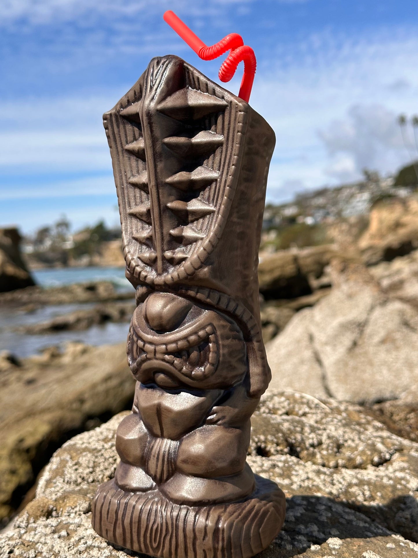 Lono Tiki Mug, sculpted by Thor -  Ready to Ship (FREE SHIPPING in U.S.)