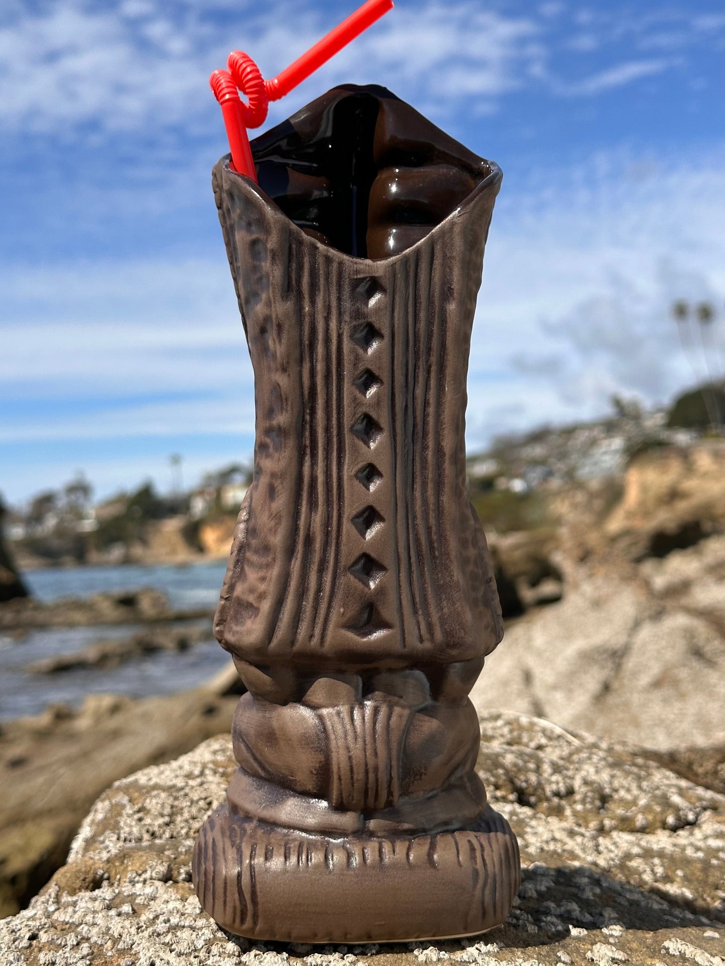 Lono Tiki Mug, sculpted by Thor -  Ready to Ship (FREE SHIPPING in U.S.)