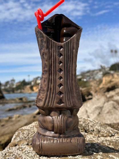 Lono Tiki Mug, sculpted by Thor -  Ready to Ship (FREE SHIPPING in U.S.)