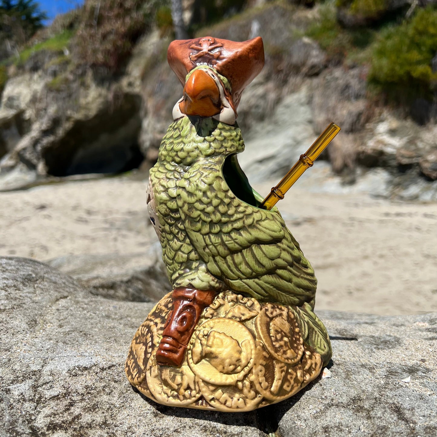 Thor's Parrots of the Caribbean Tiki Mug - Ready to Ship! (FREE SHIPPING in U.S.)