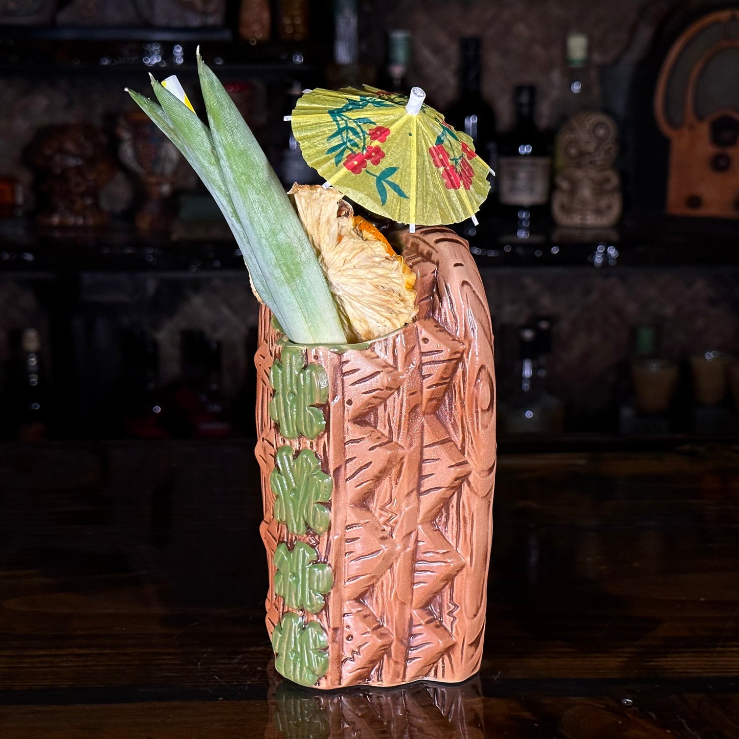 The Griper Tiki Mug (Green) designed by Ken Ruzic, sculpted by Thor - Limited Edition of 250 - Ready to Ship! (FREE SHIPPING in U.S.)