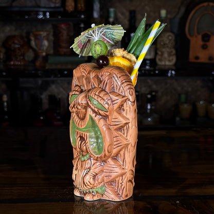 The Griper Tiki Mug (Green) designed by Ken Ruzic, sculpted by Thor - Limited Edition of 250 - Ready to Ship! (FREE SHIPPING in U.S.)