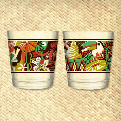 Jeff Granito's 'Island Memories' Mai Tai Cocktail Glass (1) - Ready to Ship!