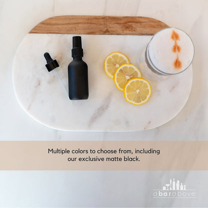 Amber Atomizer / Eye Dropper Set