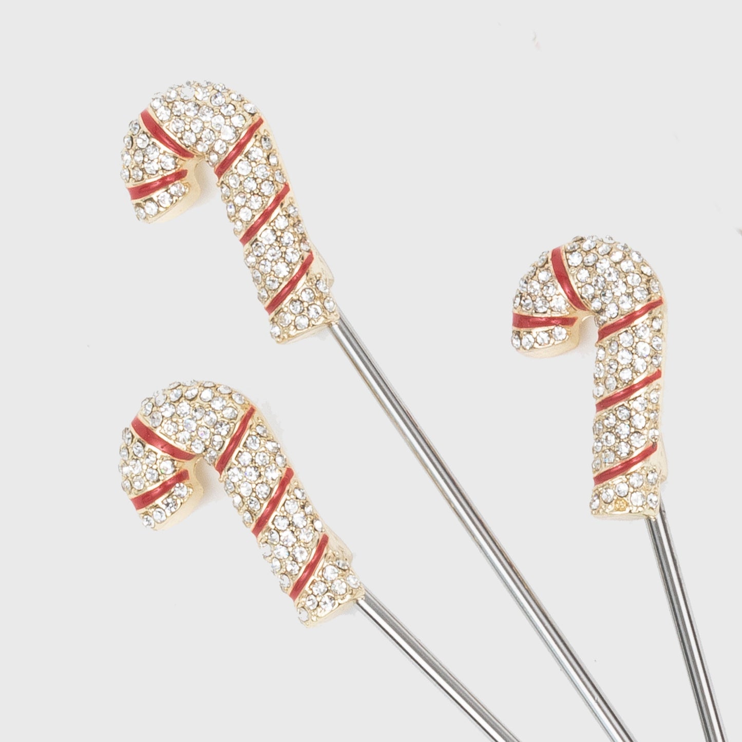 Candy cane cocktail picks - Set of 6