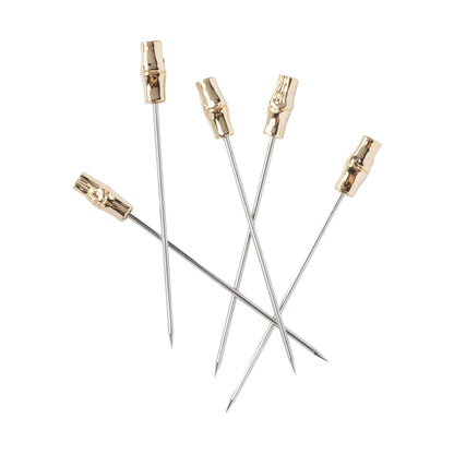 Golden bamboo cocktail picks