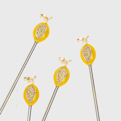 Lemon swizzle sticks - Set of 6