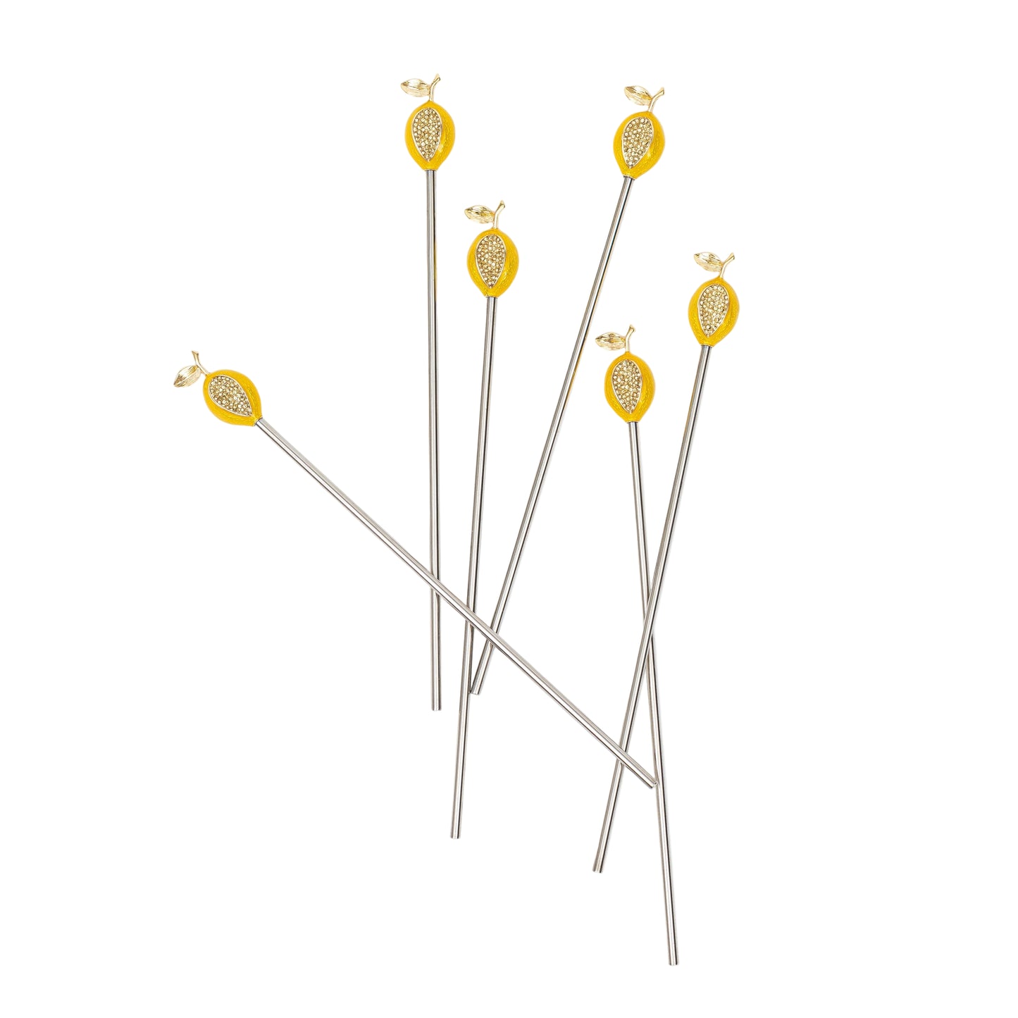Lemon swizzle sticks - Set of 6