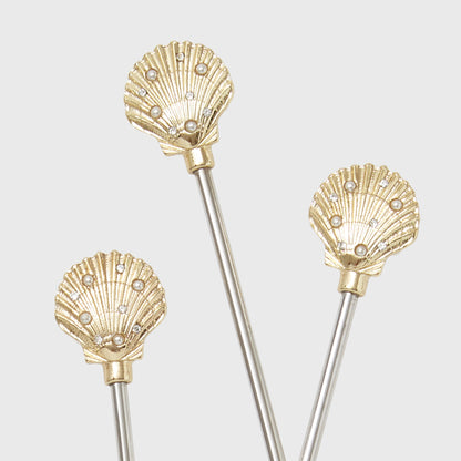 Shell swizzle sticks - Set of 6
