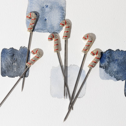 Candy cane cocktail picks - Set of 6