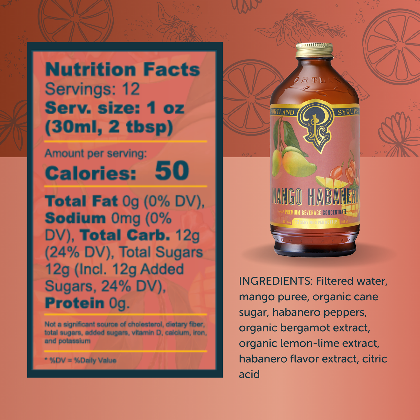 Portland Syrups Mango Habanero Syrup