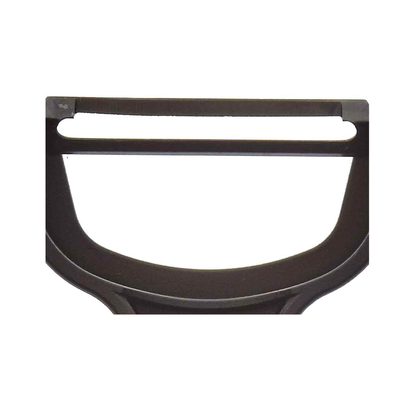 A close-up of the Black Mercer Culinary Y Swiss Peeler on a white background