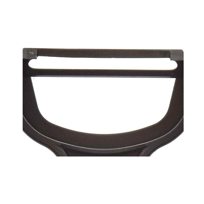 A close-up of the Black Mercer Culinary Y Swiss Peeler on a white background