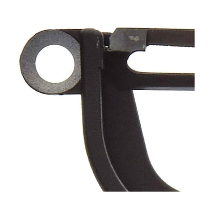 A close-up of the Black Mercer Culinary Y Swiss Peeler on a white background