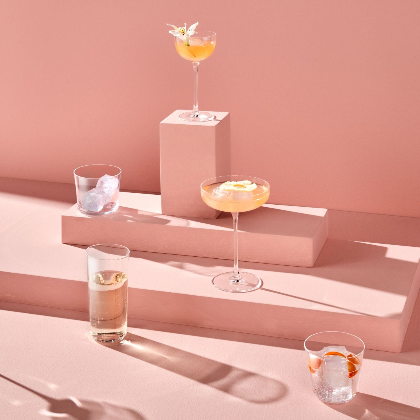 NUDE USA Savage Set of 4 Low Ball Glasses