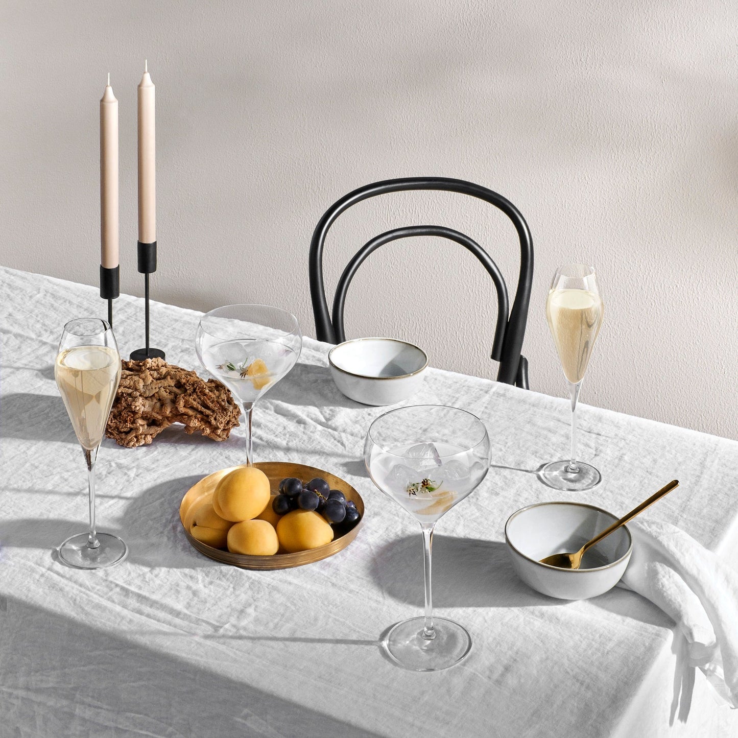 NUDE USA Fantasy Set of 2 Cocktail Glasses