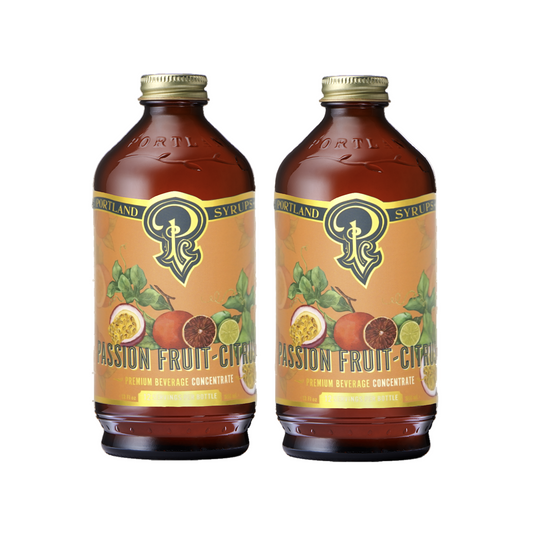 Portland Syrups Passion Fruit Citrus Syrup two-pack