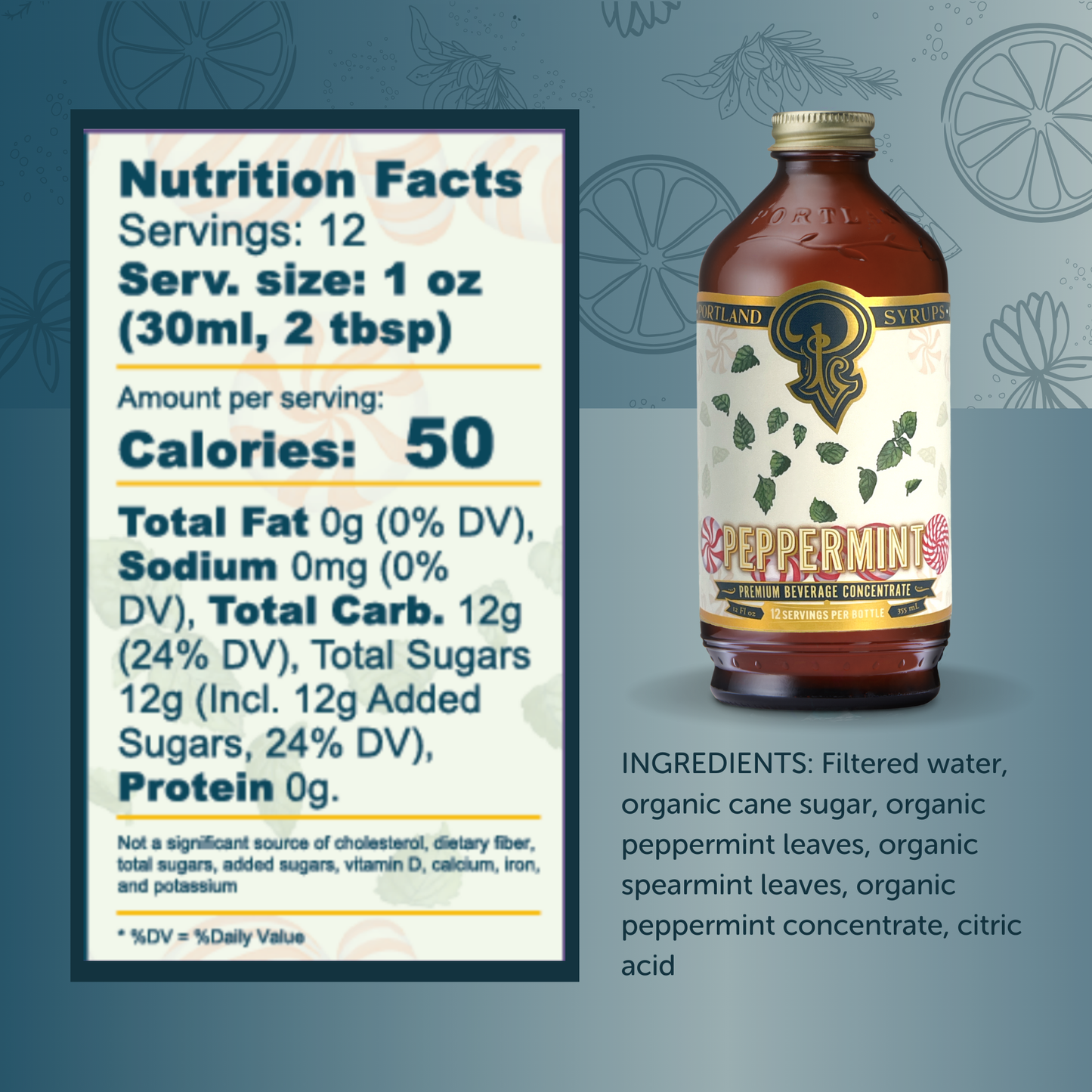 Portland Syrups Peppermint Syrup