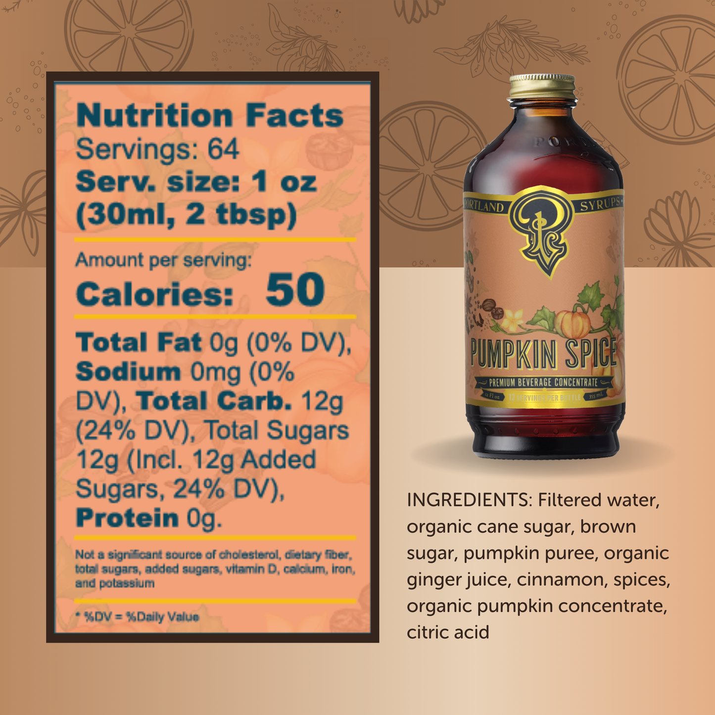 Portland Syrups Pumpkin Spice Syrup