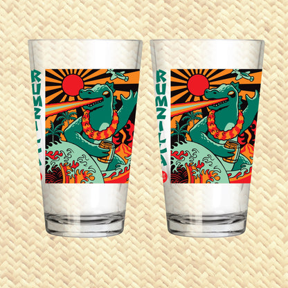 Jeff Granito's 'Rumzilla' Pint Glass (1) - Ready to Ship!