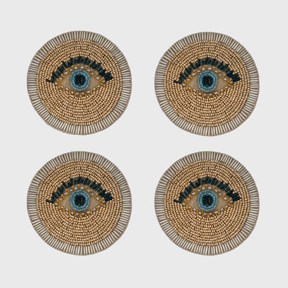 Evil eye coasters