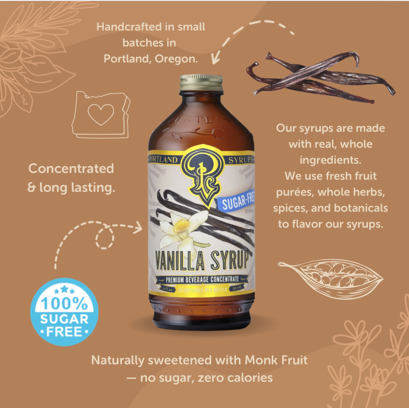 Portland Syrups Sugar Free Vanilla Syrup