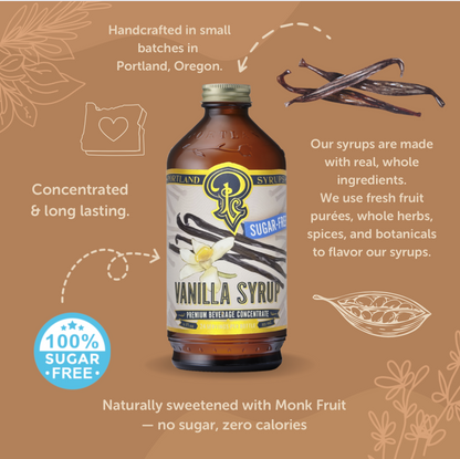 Portland Syrups Sugar Free Vanilla Syrup