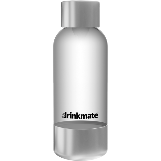 0.5L PET Bottle - Stainless Steel Base & Cap