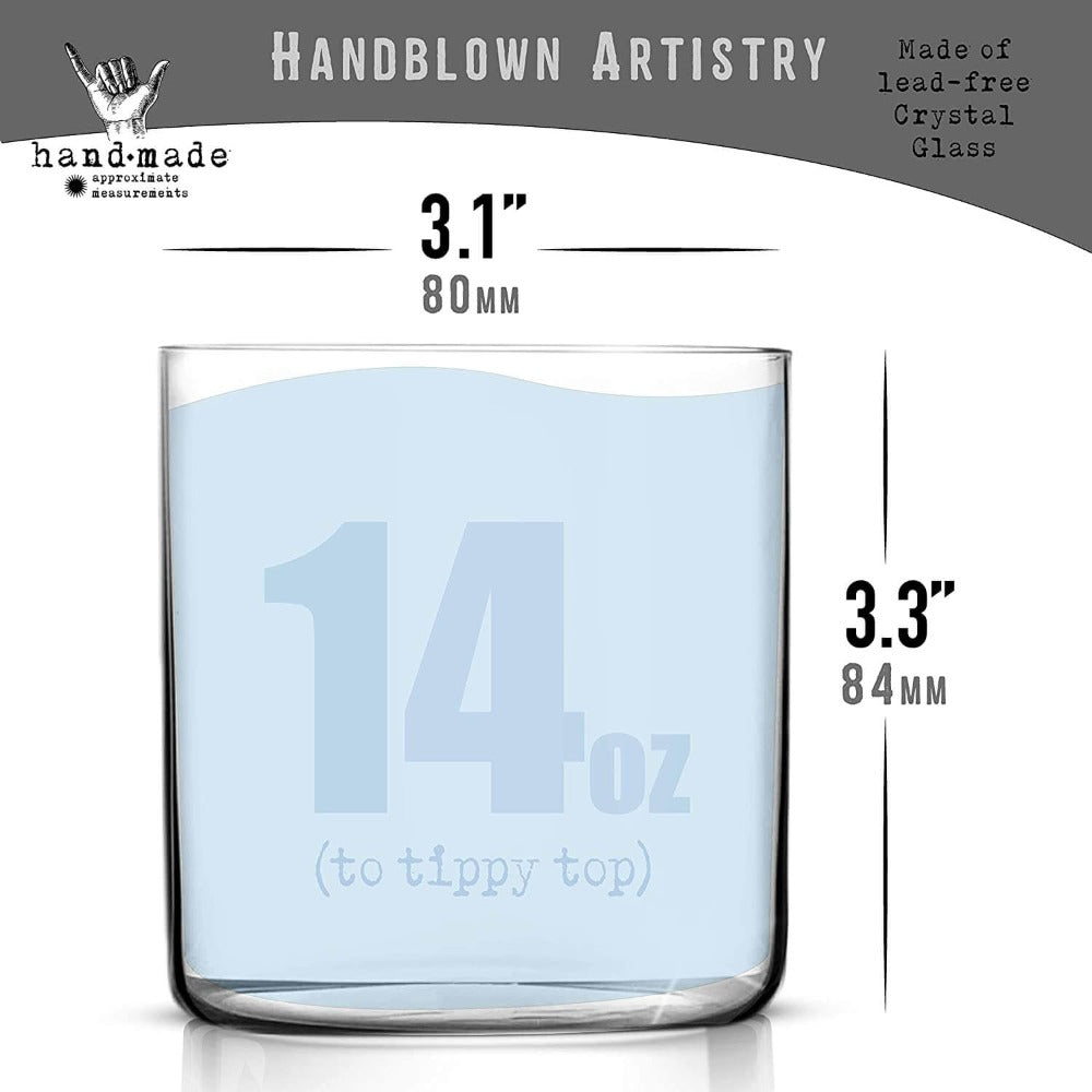 Ultra Thin Old Fashioned Whiskey Glasses