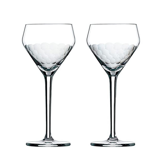 Amehla x The Educated Barfly Collection Teardrop Nick and Nora Cocktail Glass - 6-ounce, Set of 2