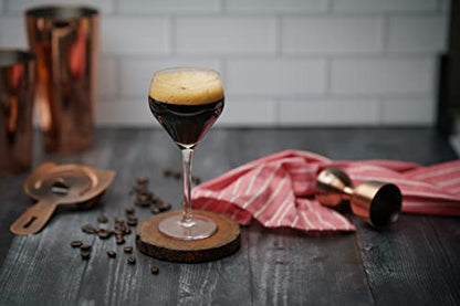 Amehla x The Educated Barfly Collection Teardrop Nick and Nora Cocktail Glass - 6-ounce, Set of 2