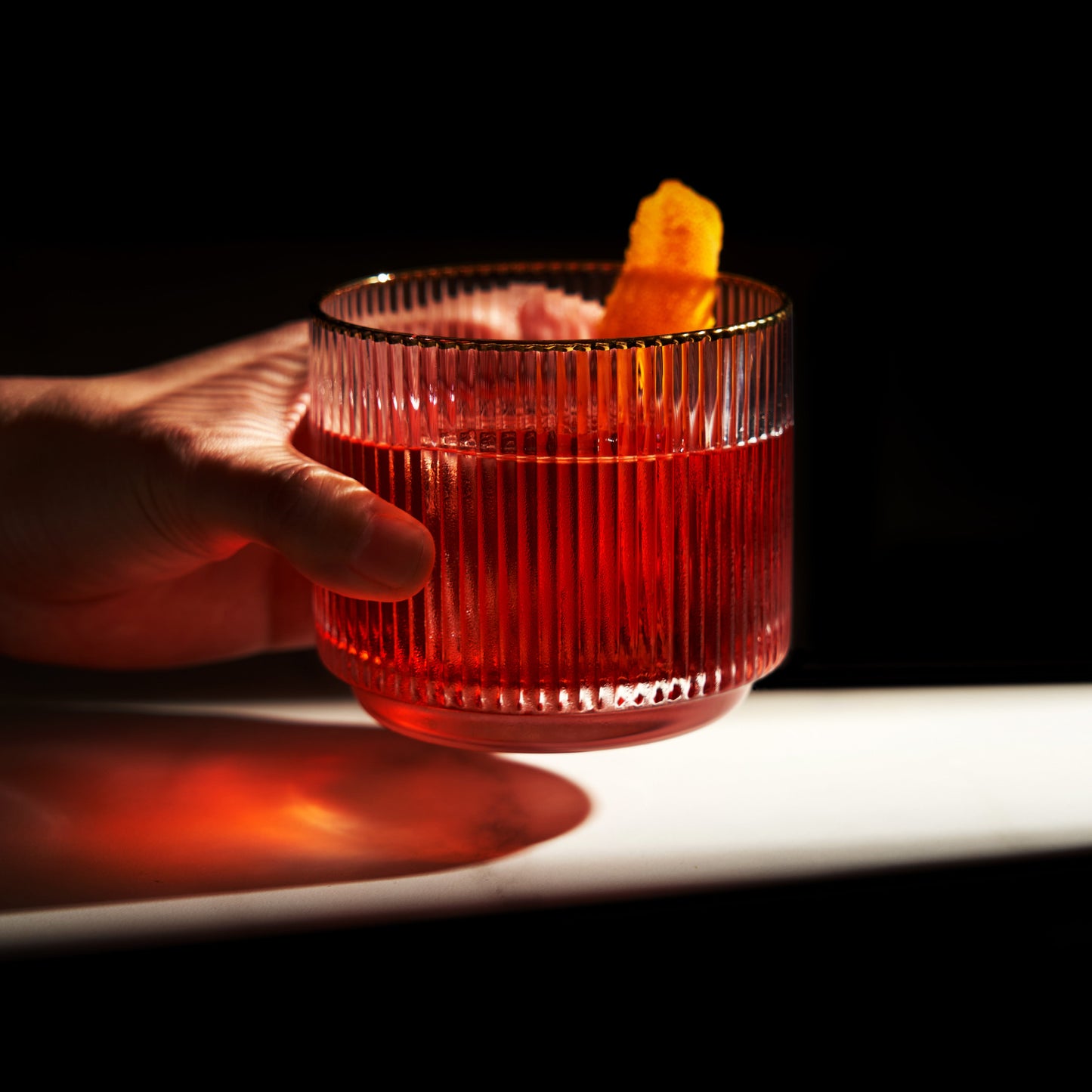 Viski Meridian Crystal Lowball Tumblers Set of 2