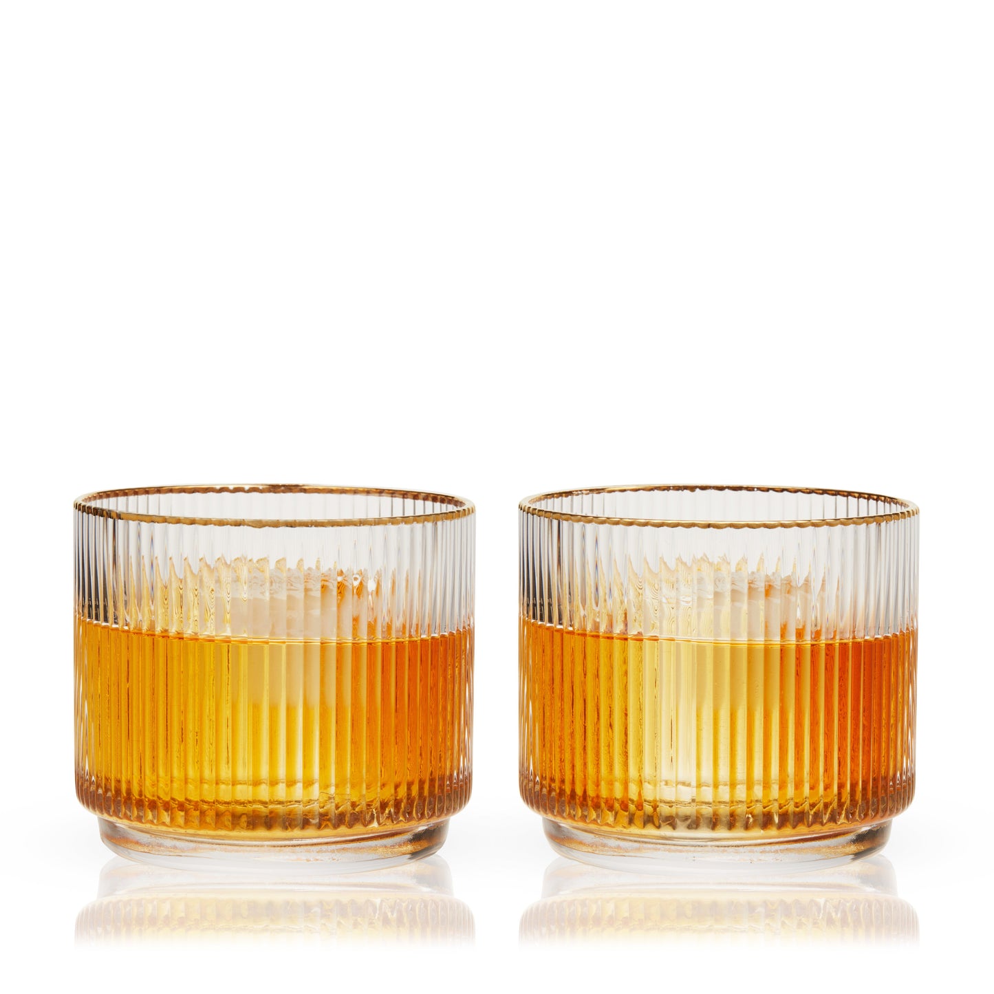 Viski Meridian Crystal Lowball Tumblers Set of 2