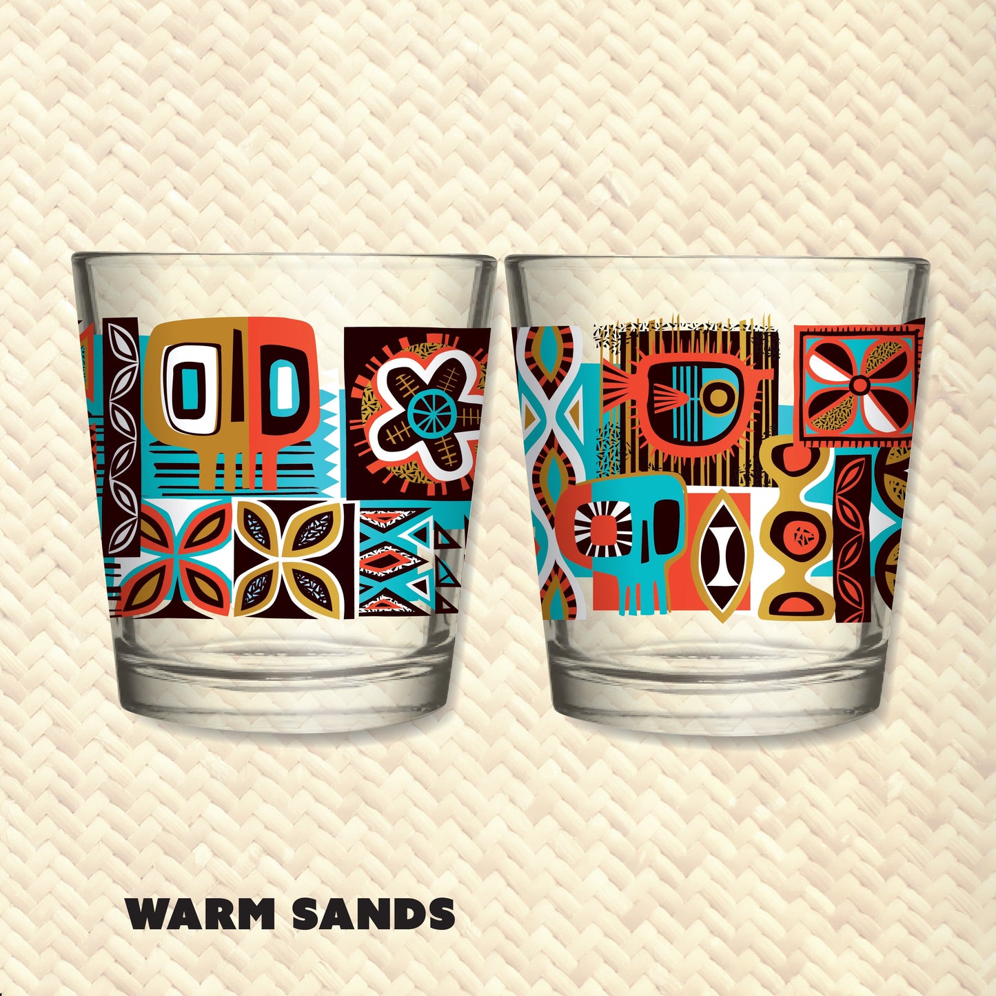 Jeff Granito's 'Geo Kapa' Mai Tai Cocktail Glass (1) - Ready to Ship!