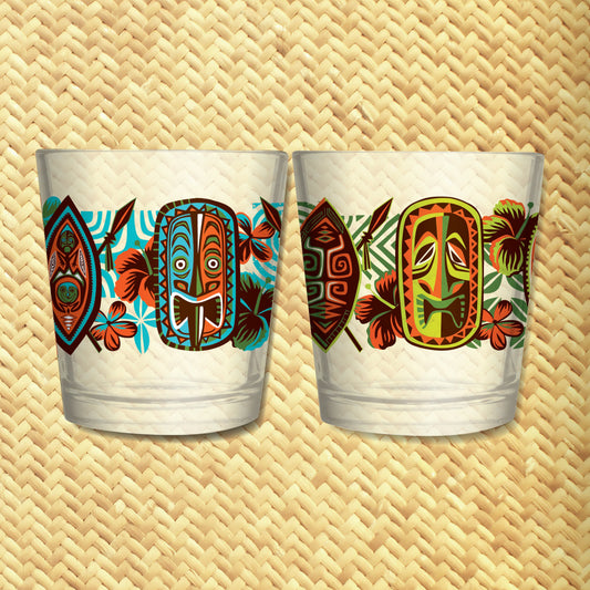 Jeff Granito's 'Hidden Haven' Mai Tai Cocktail Glass (1) - Ready to Ship!