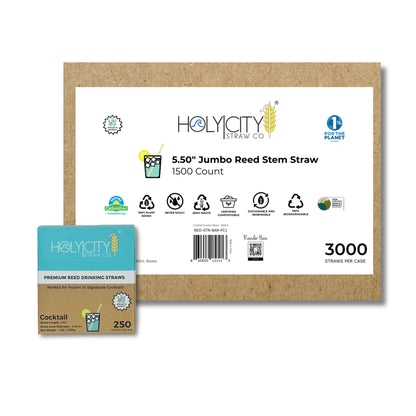 5.5" Jumbo Reed Straws