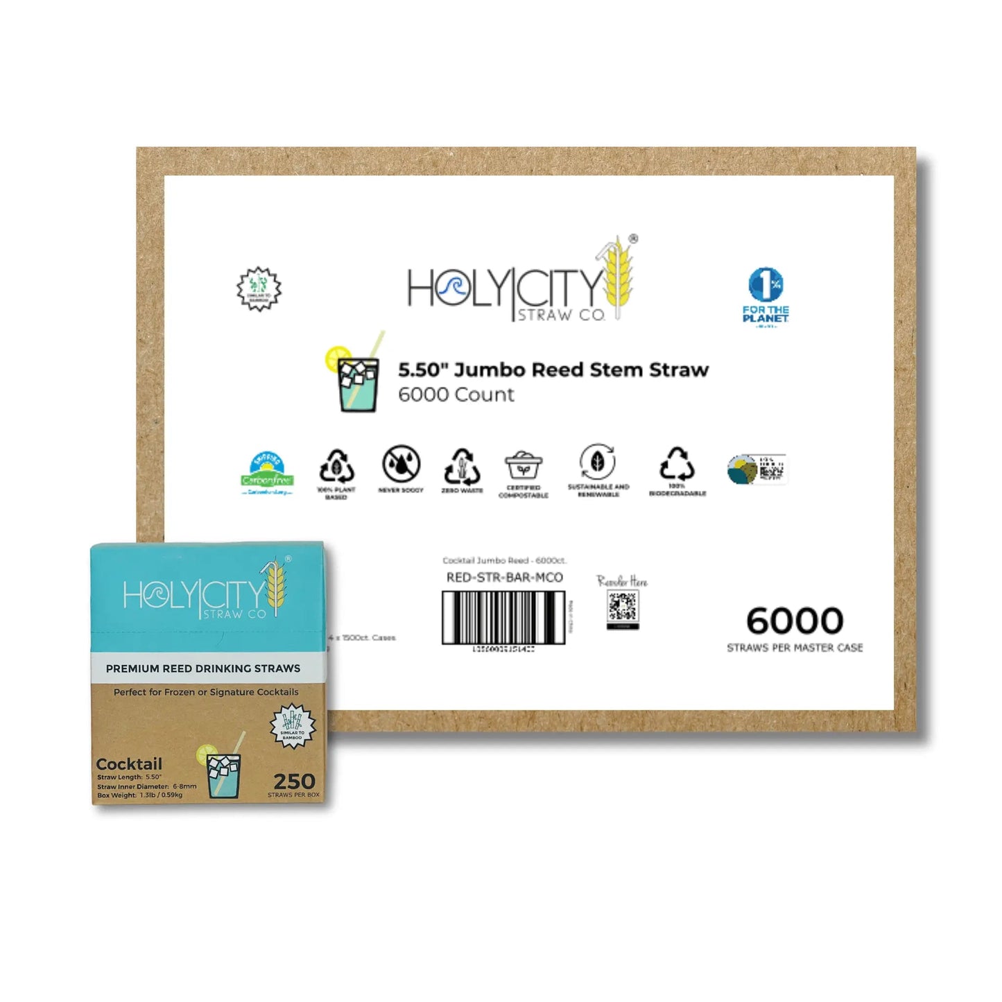 5.5" Jumbo Reed Straws