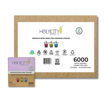 7.9" Wrapped Boba Reed Straws