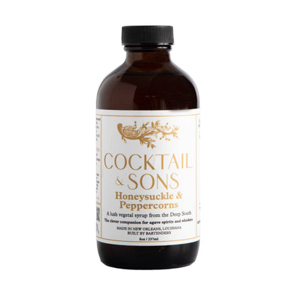 Honeysuckle & Peppercorns Cocktail Syrup | Cocktail & Sons (8oz)