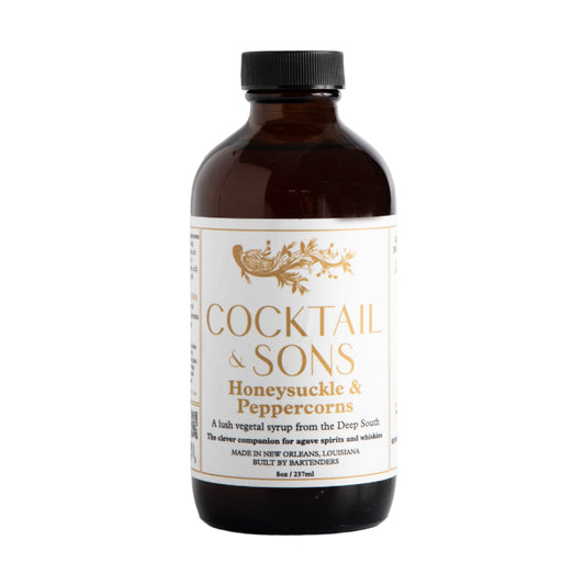 Honeysuckle & Peppercorns Cocktail Syrup | Cocktail & Sons (8oz)