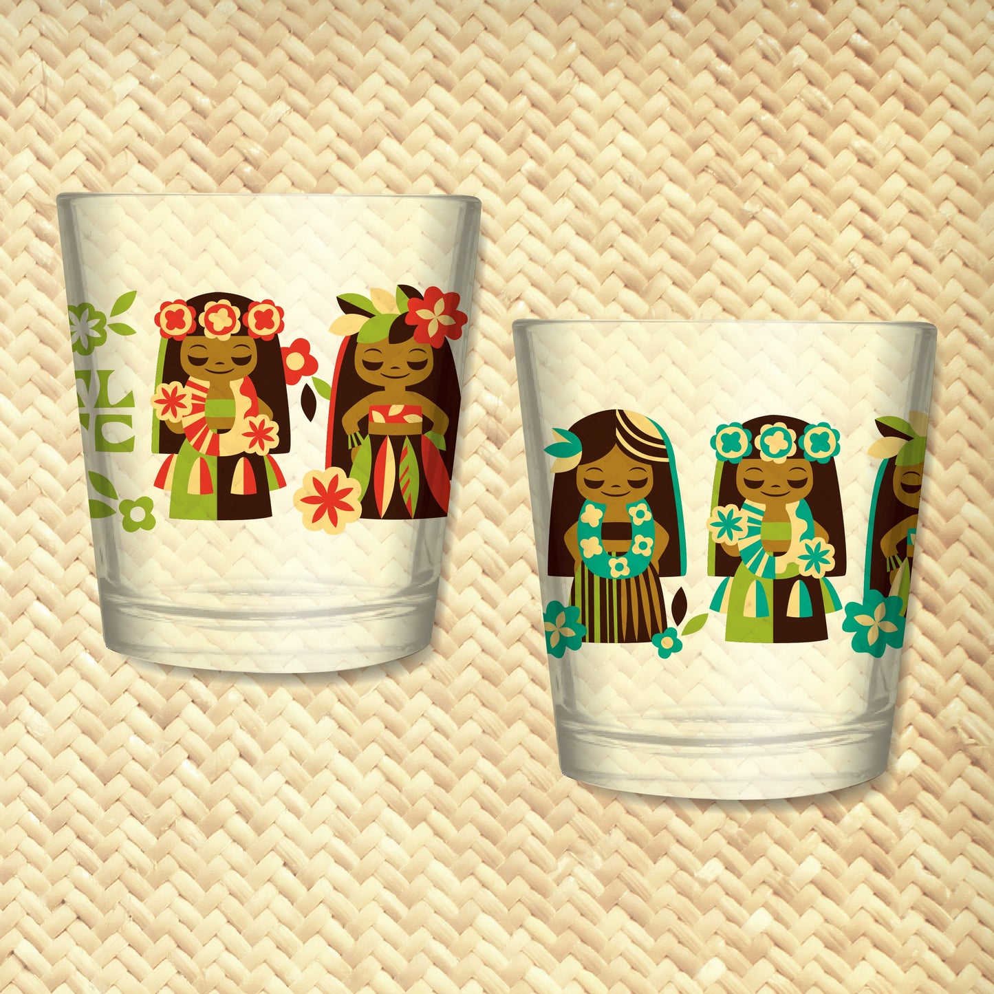 'It's A Hula World' Mai Tai Cocktail Glass (1) -  - Ready to Ship / Rolling Pre-Order