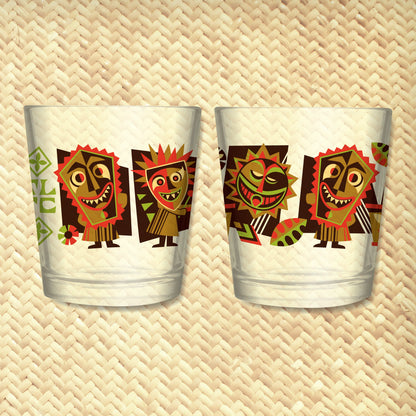 'Hula World Drummers' Mai Tai Cocktail Glass (1) - Ready to Ship!