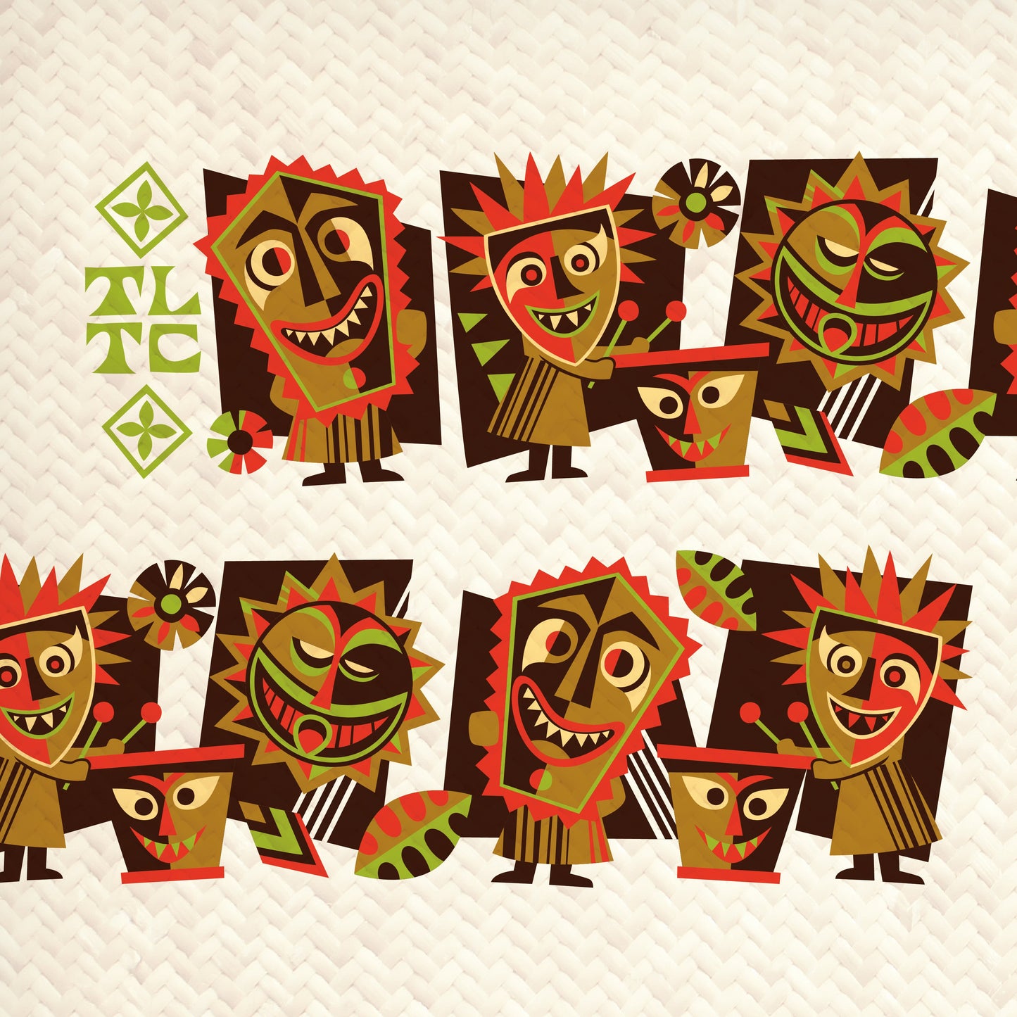 'Hula World Drummers' Mai Tai Cocktail Glass (1) - Ready to Ship!