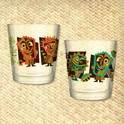 'Hula World Drummers' Mai Tai Cocktail Glass (1) - Ready to Ship!