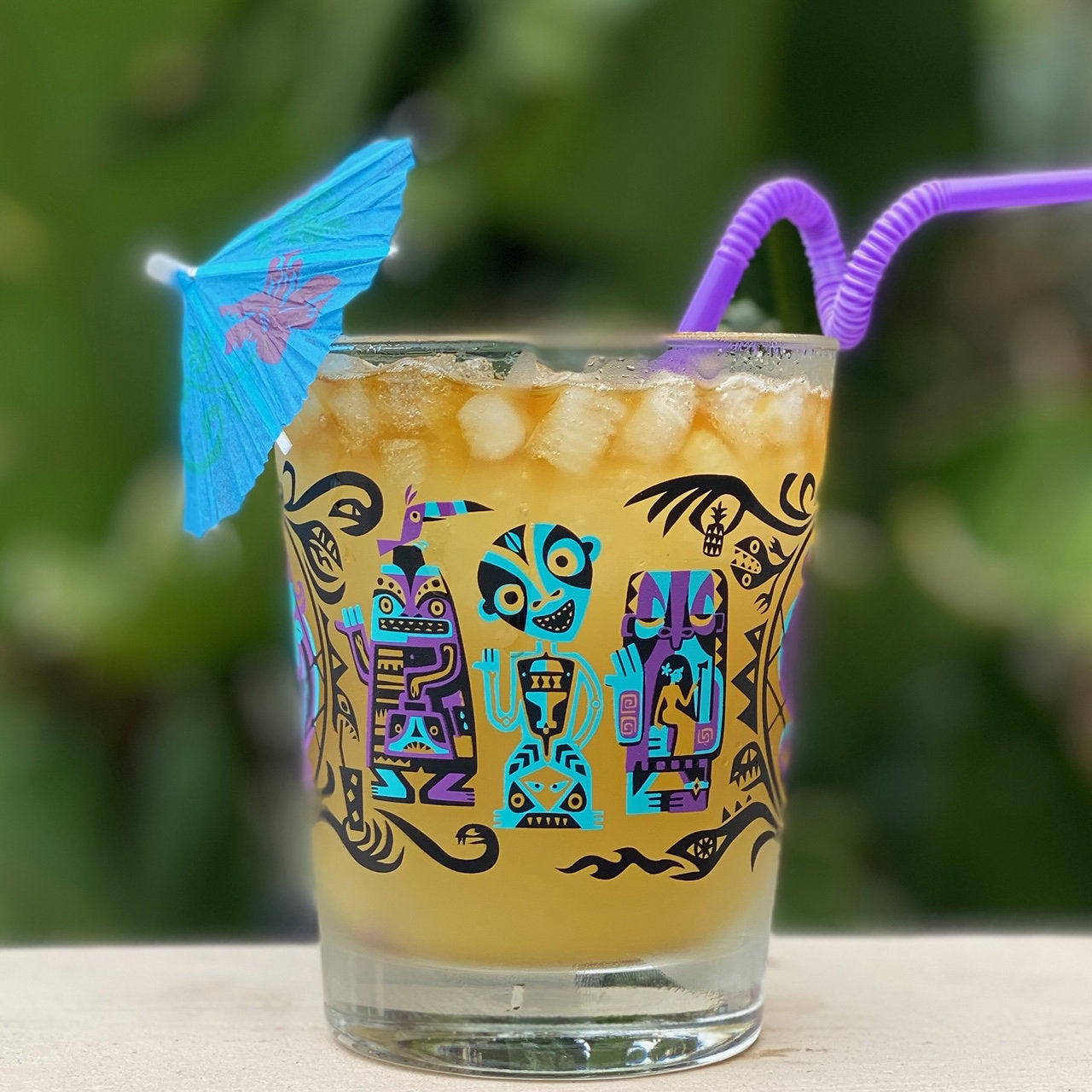 Jeff Granito's 'Calling All Spirits' Mai Tai Cocktail Glass (1) - Ready to Ship!