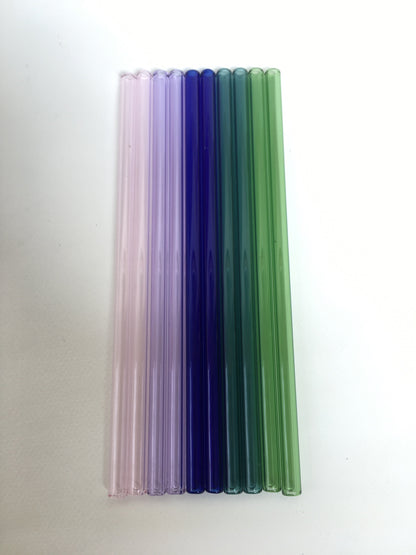 Surfside Sips Set of Ten Glass Straws
