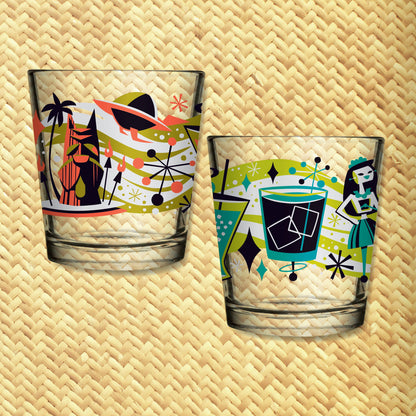 Jeff Granito's 'Cosmic Cocktails' Mai Tai Cocktail Glass (1) - Ready to Ship!