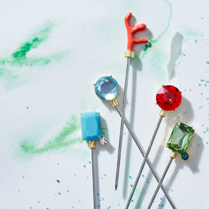 Bright gem cocktail picks - Set of 6